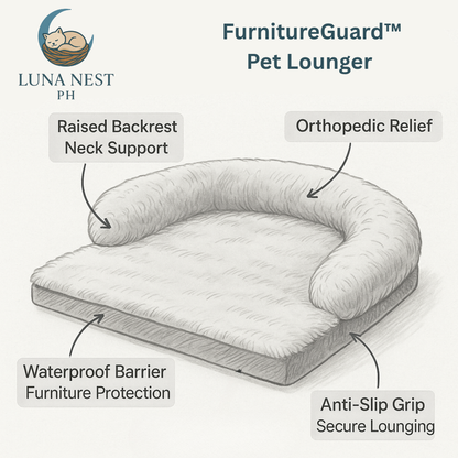 FurnitureGuard™  Premium Calming Pet Lounger